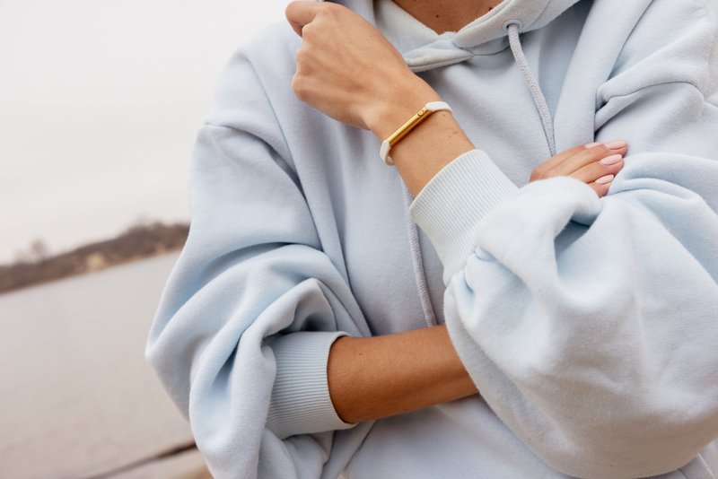 Self-defense Bracelet - Sport - Pearl | Gold