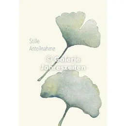 Watercolor sympathy card | Ginkgo | sympathy | Noble natural tones