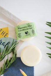 Rosmarin & Lime Solid Conditioner Bar | Naturlig hårbalsam til alle hårtyper | Vegansk, plastikfri hårpleje