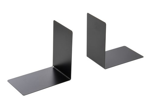 Boekensteun Westcott zwart metaal 2 stuks 90x140x140mm