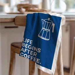 Geschirrtuch Bio Baumwolle - Kaffee - Nr. 4