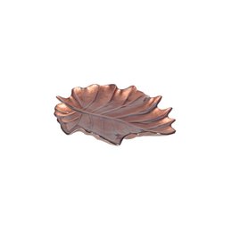 BROWN LEAF CUP 21X22X3CM