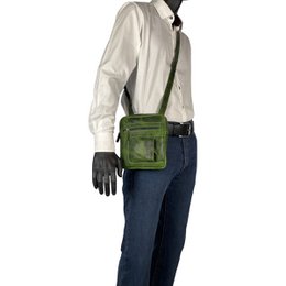 Skuldertaske eller Crossbody-taske i 6 farver glat læder med justerbar skulderrem