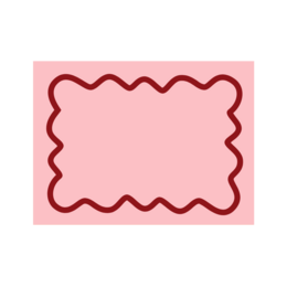 Maude Placemat with wave trim