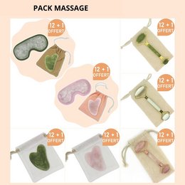 Natural Stone Gua Sha and Roller - Implantation Pack