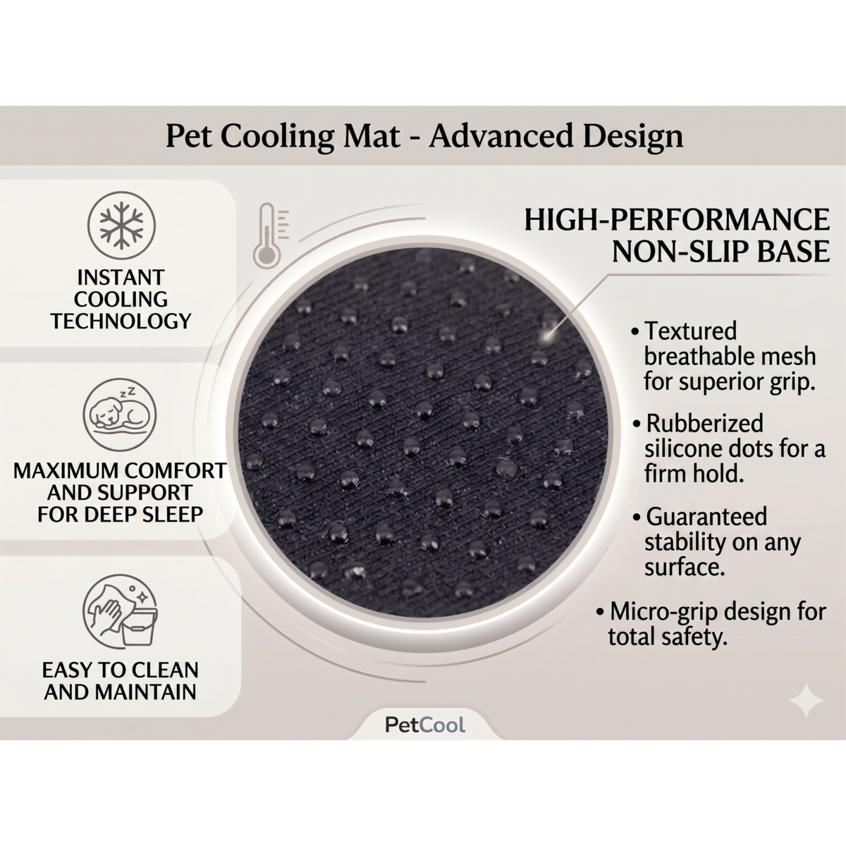 Yommy Cooling Mat for Pets: Breathable Ice Silk Blanket, Soft and Non-Slip. Available in 3 Colors (Green, Grey, Blue) and Sizes M/L/XL. Ideal for Dogs and Cats, Washable, and the Best Choice for Summer. Copy