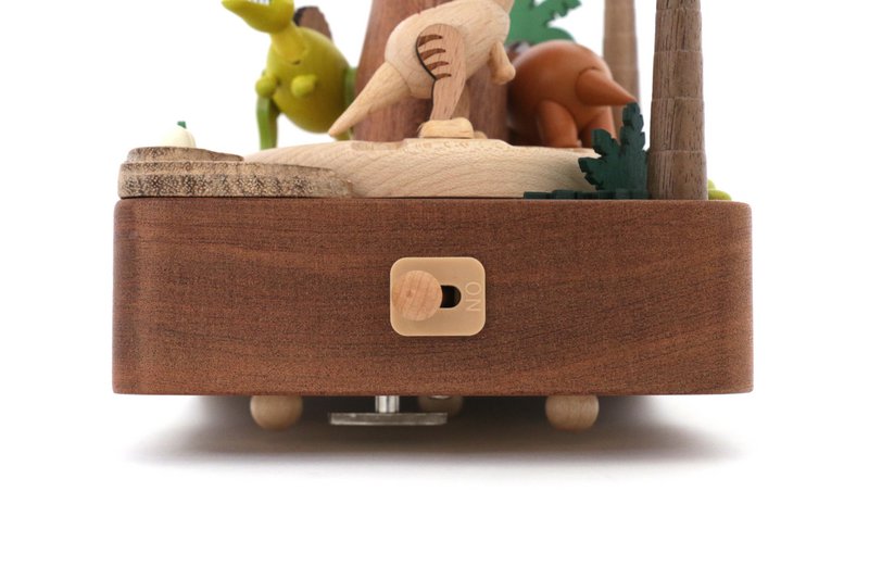 Caja de música volcán y dinosaurios n°48