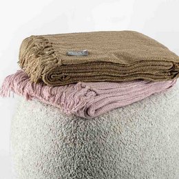 Plaid Cosy 130x160 cm rosa antico