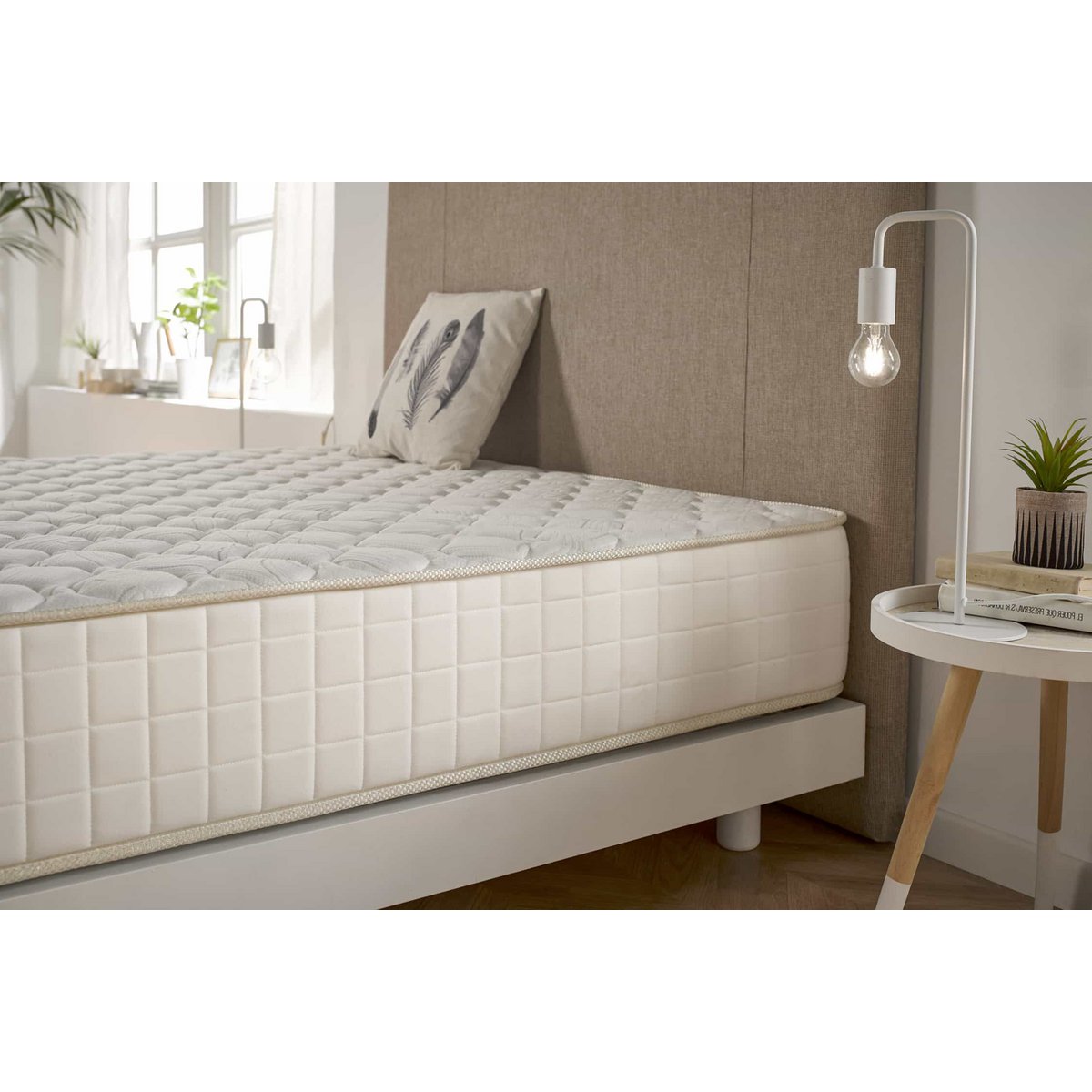Olympus Visco -elastische matras - Wit - Dikte: 30 cm - Moonia