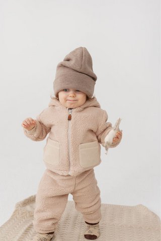 MILO BEIGE pluche kindershort