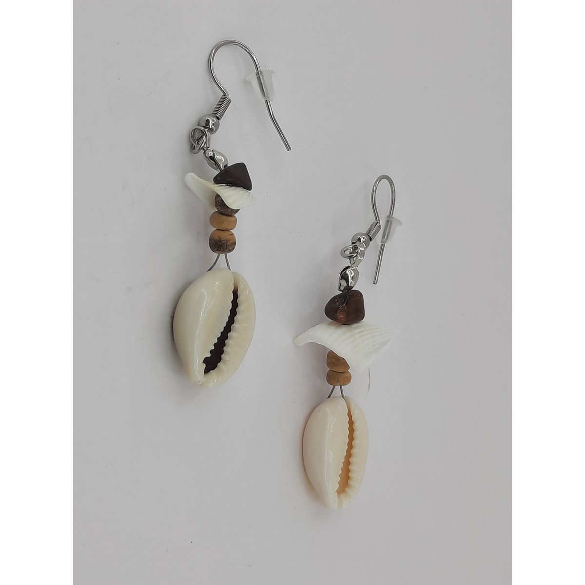 #66 OW Cowrie shell earrings
