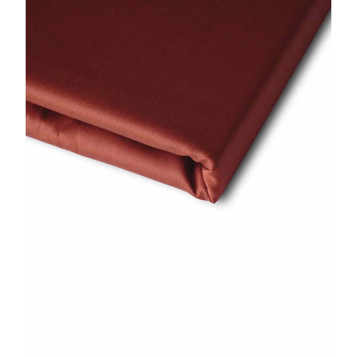 Satin-Bettlaken ohne Gummi. Massiver Rooibos