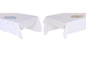 TABLECLOTH SET 5 COTTON 150X150X0,5 180GSM 2 ASSORTED. PC204248
