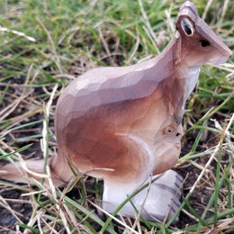 Wudimals® Wooden Kangaroo Animal Toy