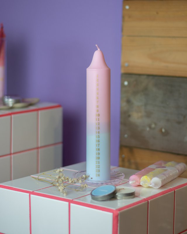 Pastelli Per Candele Dell'Avvento, Calendario Di Natale