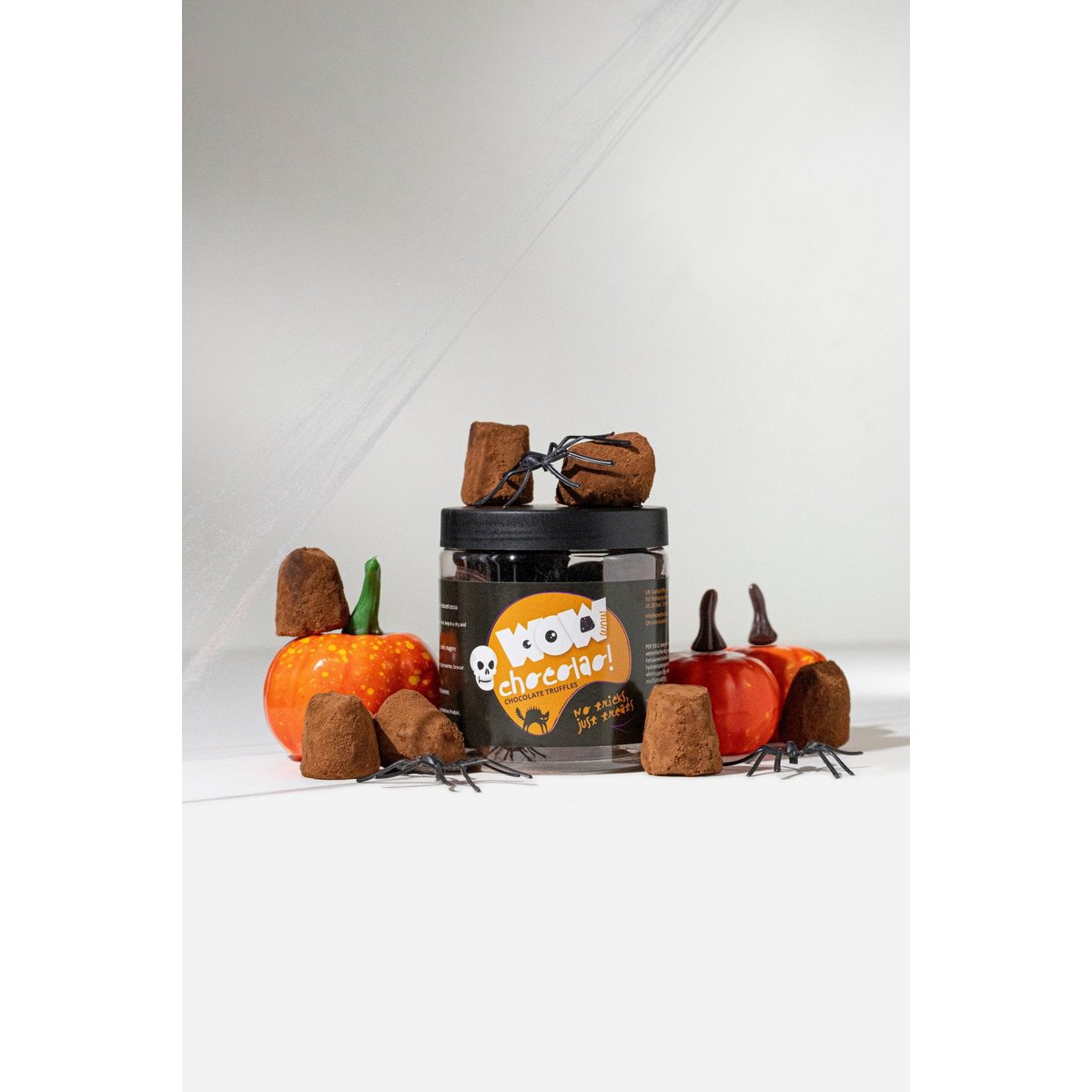 No Tricks Just Treats Tarro de regalo de trufas 130 g | chocolates de halloween