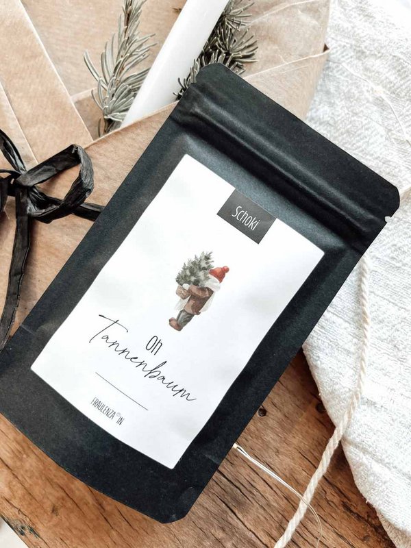 CHOCOLATE DROPS | Christmas tree | mini bag of whole milk