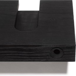 Tu Las™ Portabotellas de madera que incluye copas de vino y portacopas de champán - 94 x 22 x 4 cm - Portabotellas de vino flotante - Montaje en pared - Madera de fresno