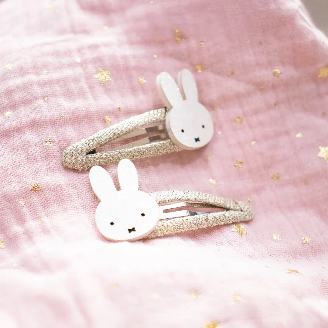 Dúo de pasadores Miffy White - Tarjeta para compartir