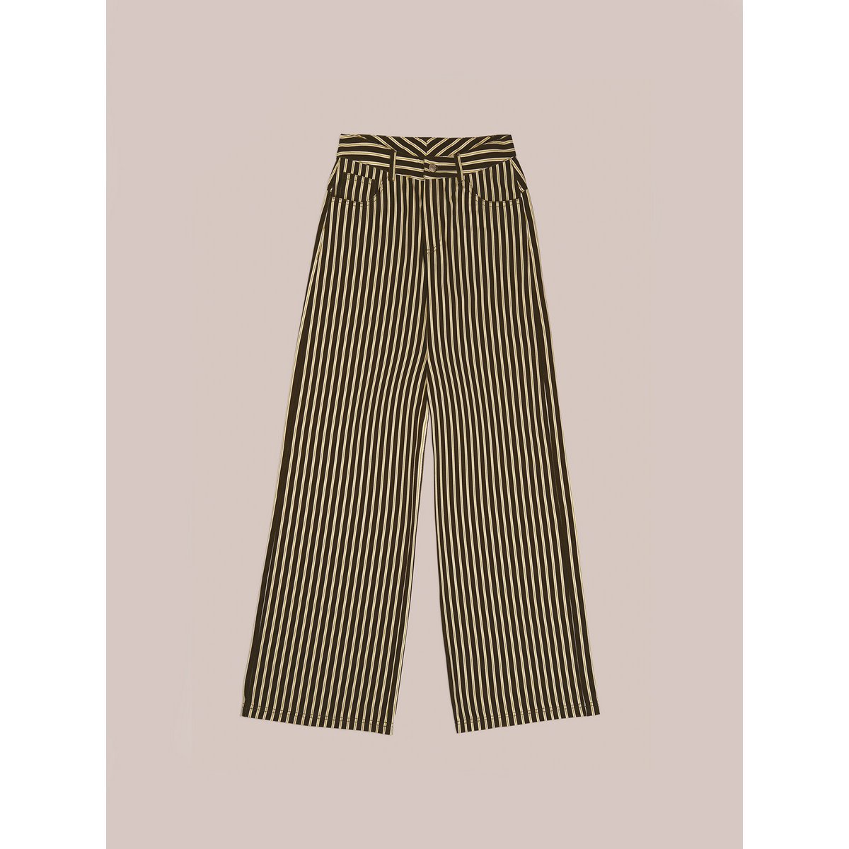 Pebble Striped Green Jeans