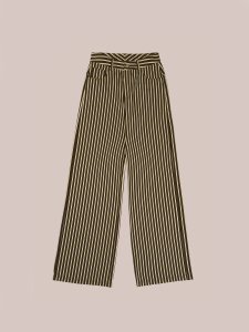 Grüne Kieselstein-gestreifte Jeans