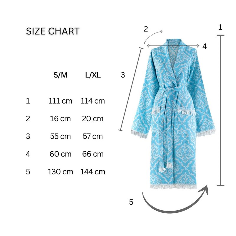 Accappatoio Trimita Barok-Blu