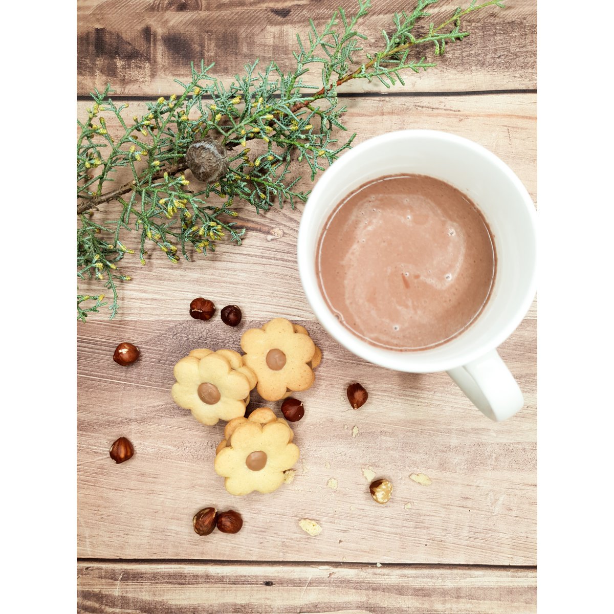 Biscotti - Margherite - Cioccolato al latte e nocciole Valrhona
