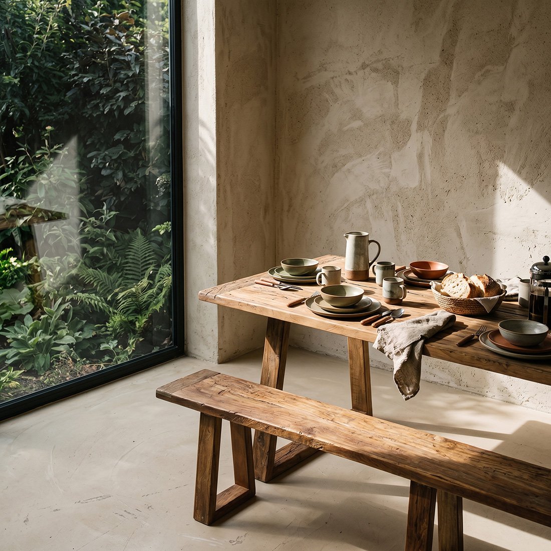 Farmwood dining table - FSC recycled wood