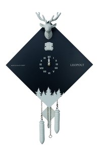 Kuckucksuhr - Black Forest - Black/White