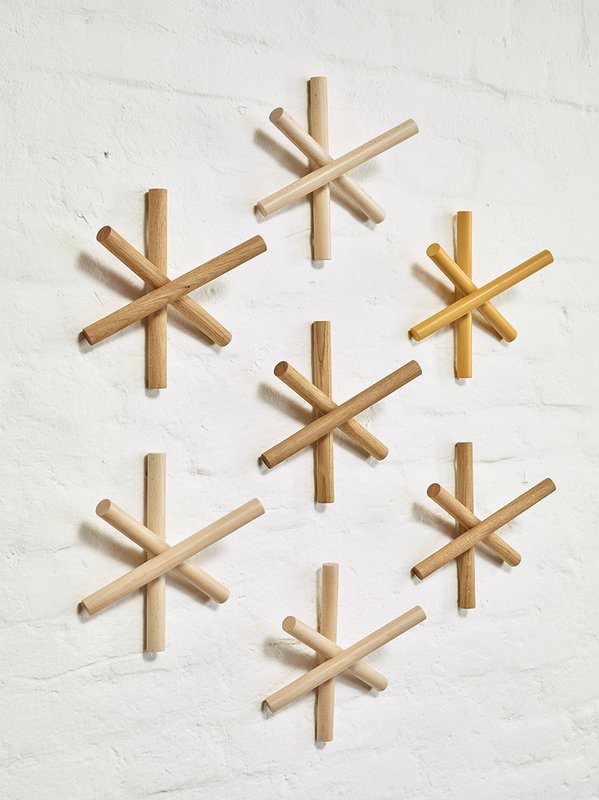 Wieszak Logs - Brązowy