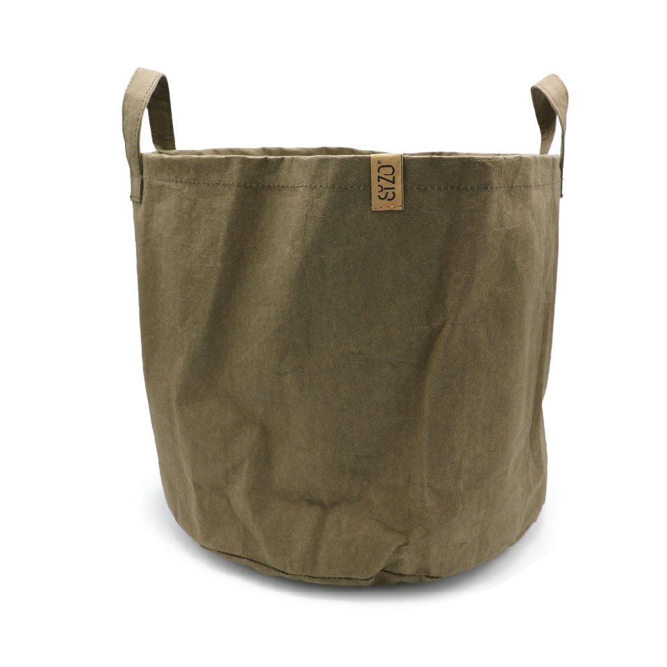 SIZO Washable Paper Storage Basket Mud
