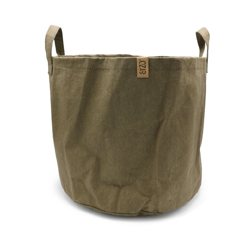 SIZO Washable Paper Storage Basket Mud