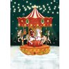 Ansichtkaart Christmas Carousel