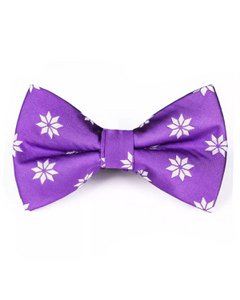 Bowtie - Purple with snowflakes
