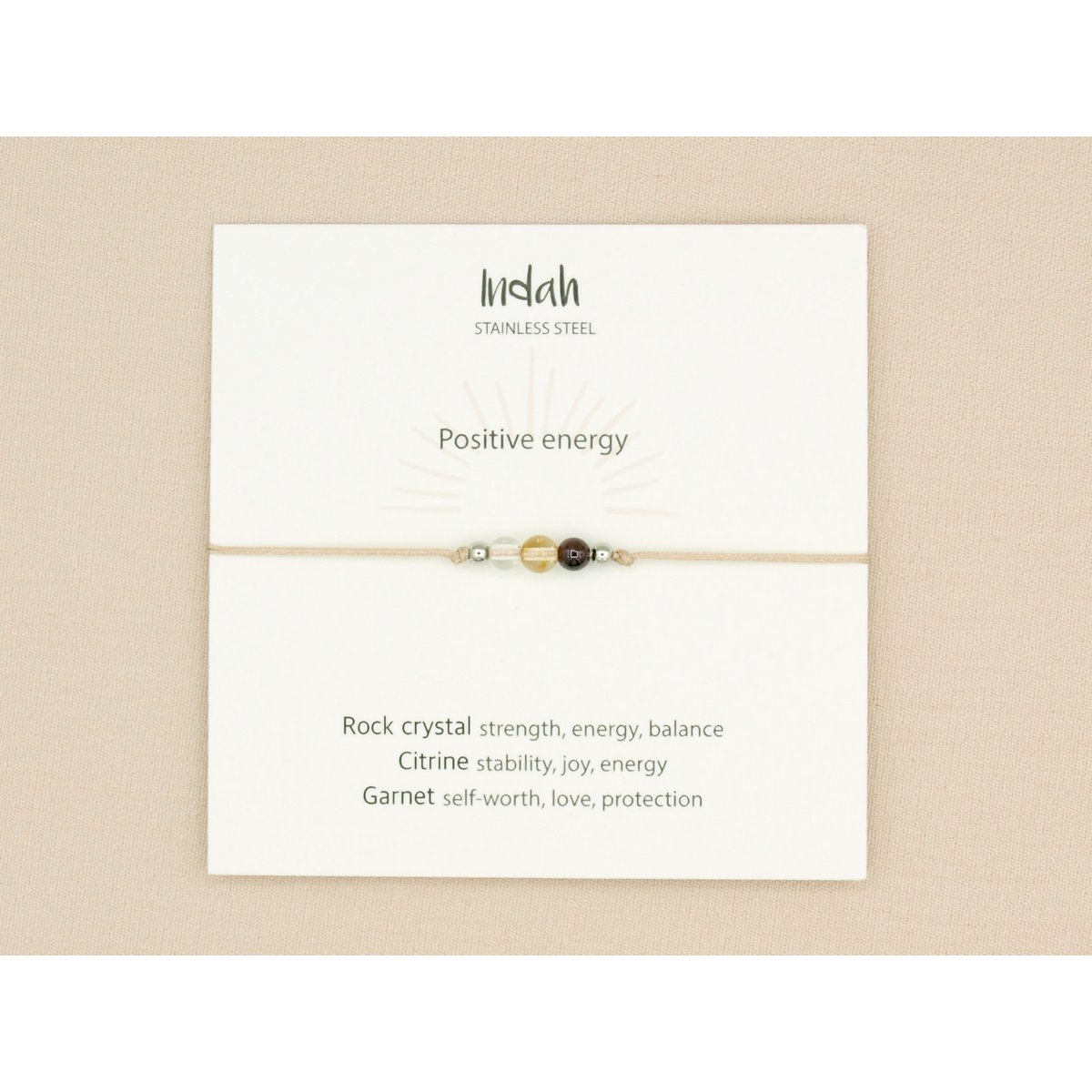 Armband rock, positive energy, zilver en goud