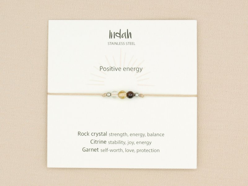 Armband rock, positive energy, zilver en goud