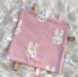 Label cloth Bunny - Pink