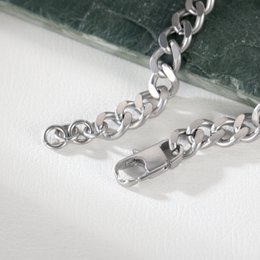 KINGKA Silver Chain Bracelet with Gold Accent