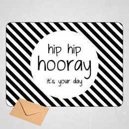 Card - Hip hip hooray