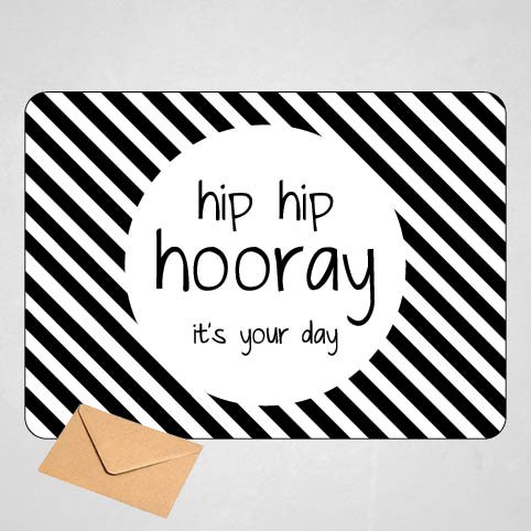 Card - Hip hip hooray