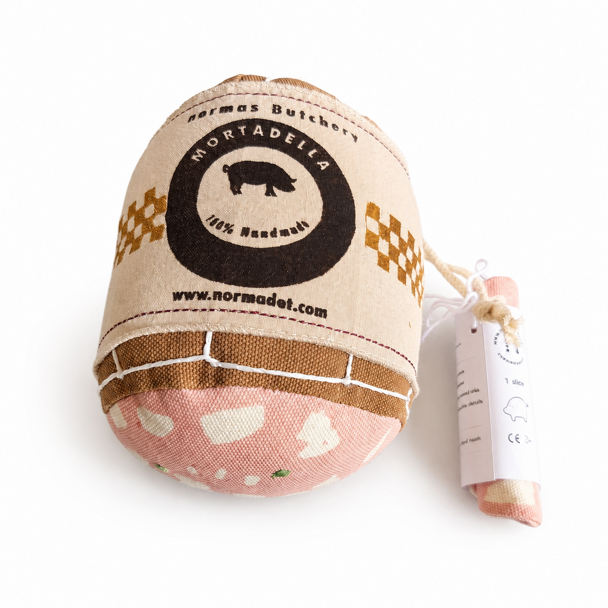 Mortadella-speeltje met plakje - 1 set