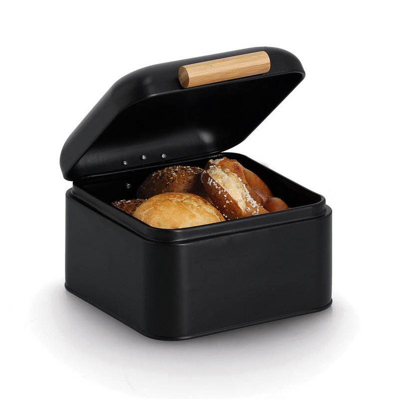 Brødspand, metal/bambus