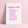 Riso print Thanks for being you, marrying me , surviving 20....