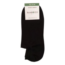 Bambocks Bambus No Show Sneaker Sokker 4 par Sort