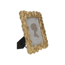 Decorative gold gray resin photo frame 27.5x32 cm