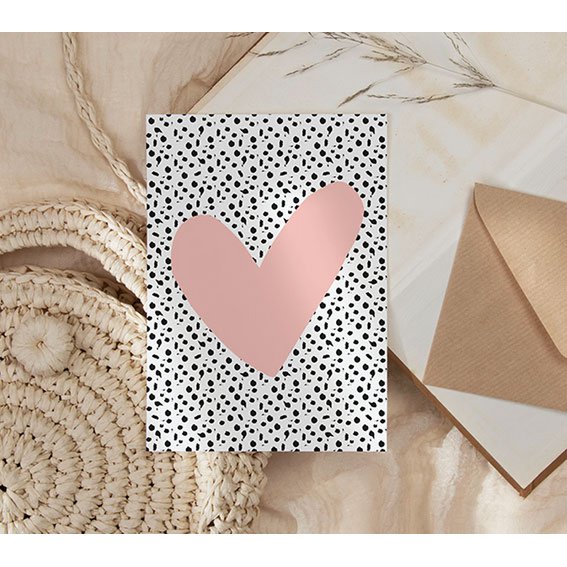 Kaart | Hart roze