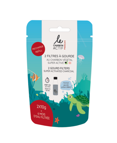 Set of 2 nomadic & vegetable bottle filters for children RECHARGE