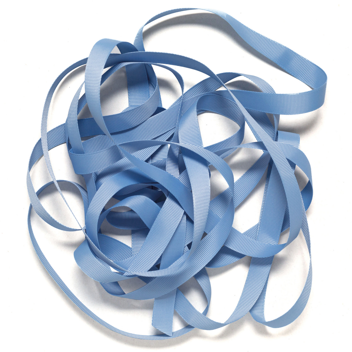 Cadeaulint middelblauw, lichtblauw lint gemakkelijk te strikken, 16 mm x 5 m blauw grosgrain lint voor het inpakken van cadeaus