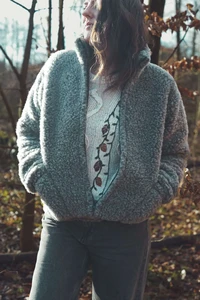 Wool coat - Black Tea - adults