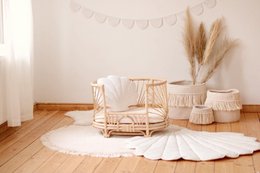 Guirlande Velours « White Pearl » avec Demi Lunes
